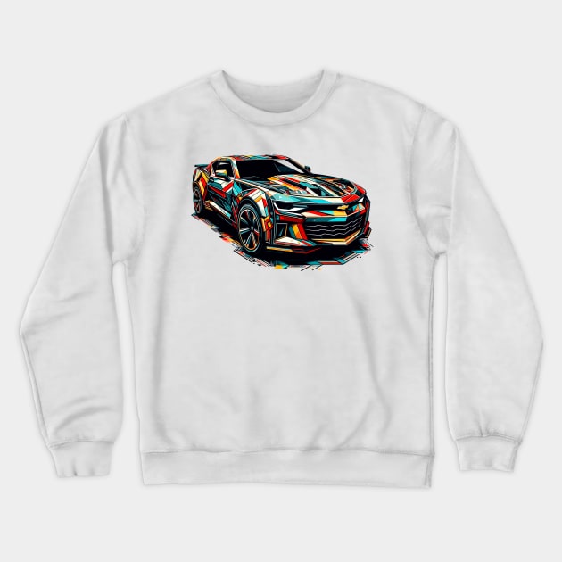 Chevy Camaro Crewneck Sweatshirt by Vehicles-Art